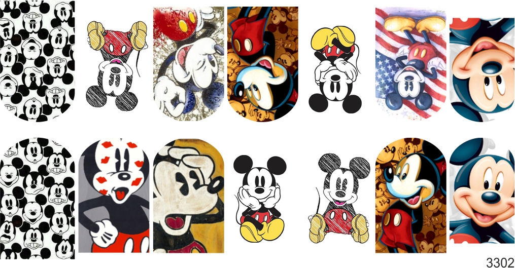 Decal nail sticker Minnie Mause