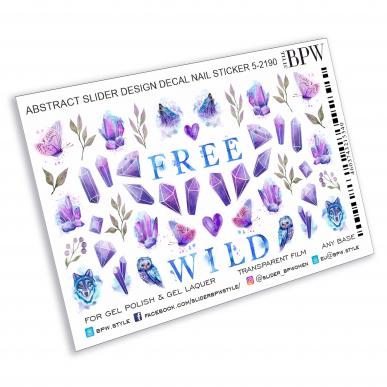 Decal nail sticker Free & Wild