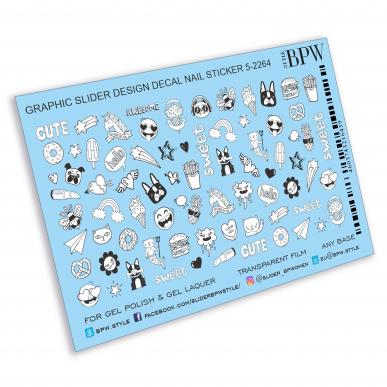 Decal nail sticker Mix with graphic elements 2