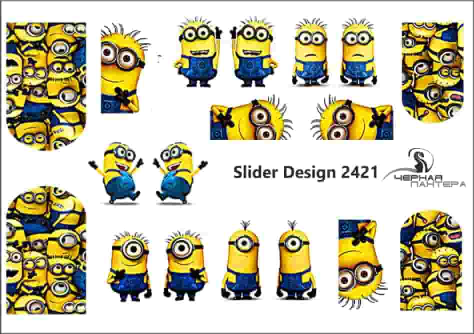 Decal nail sticker Minions