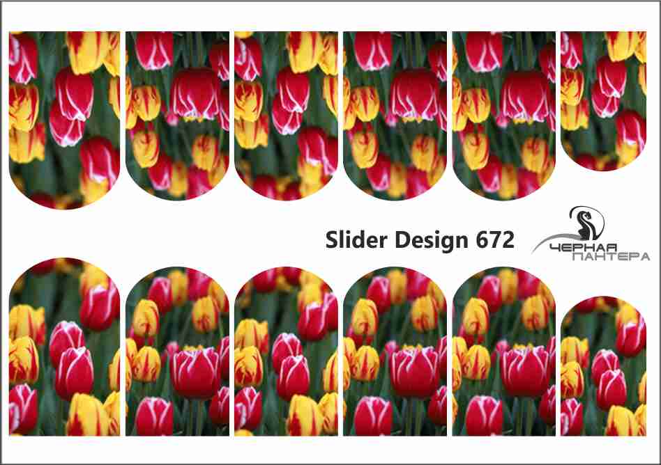 Decal nail stickers Tulips