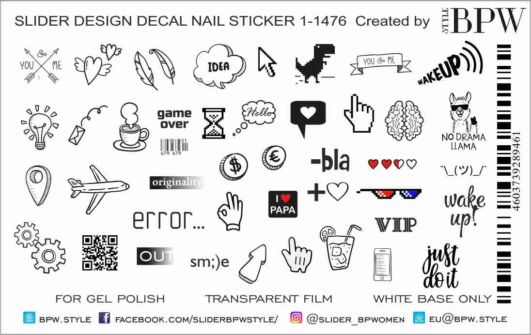 Decal nail sticker Icons