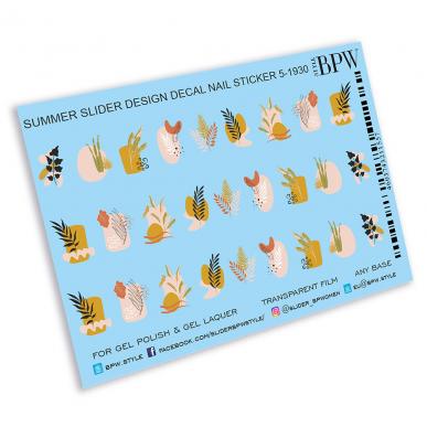 Decal nail sticker Abstract twigs