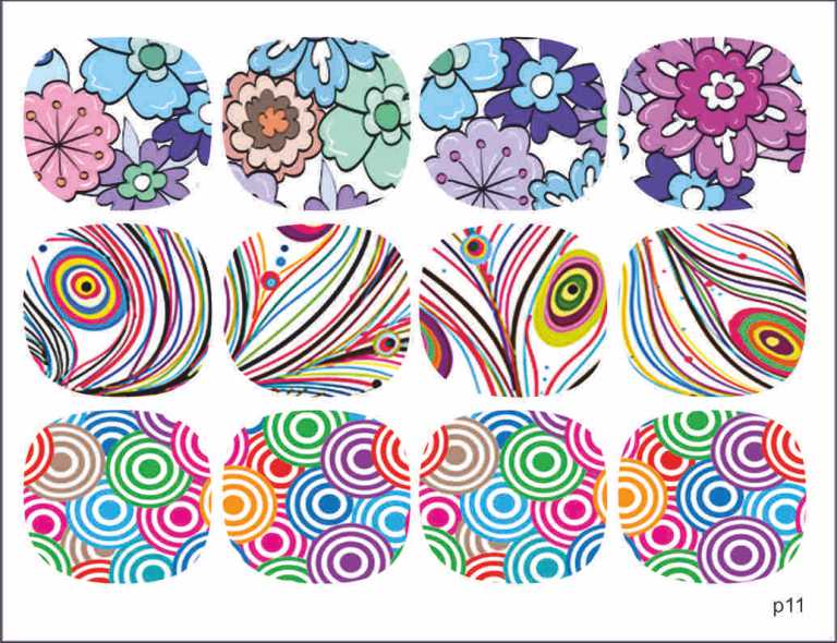 Decal nail stickers Mix