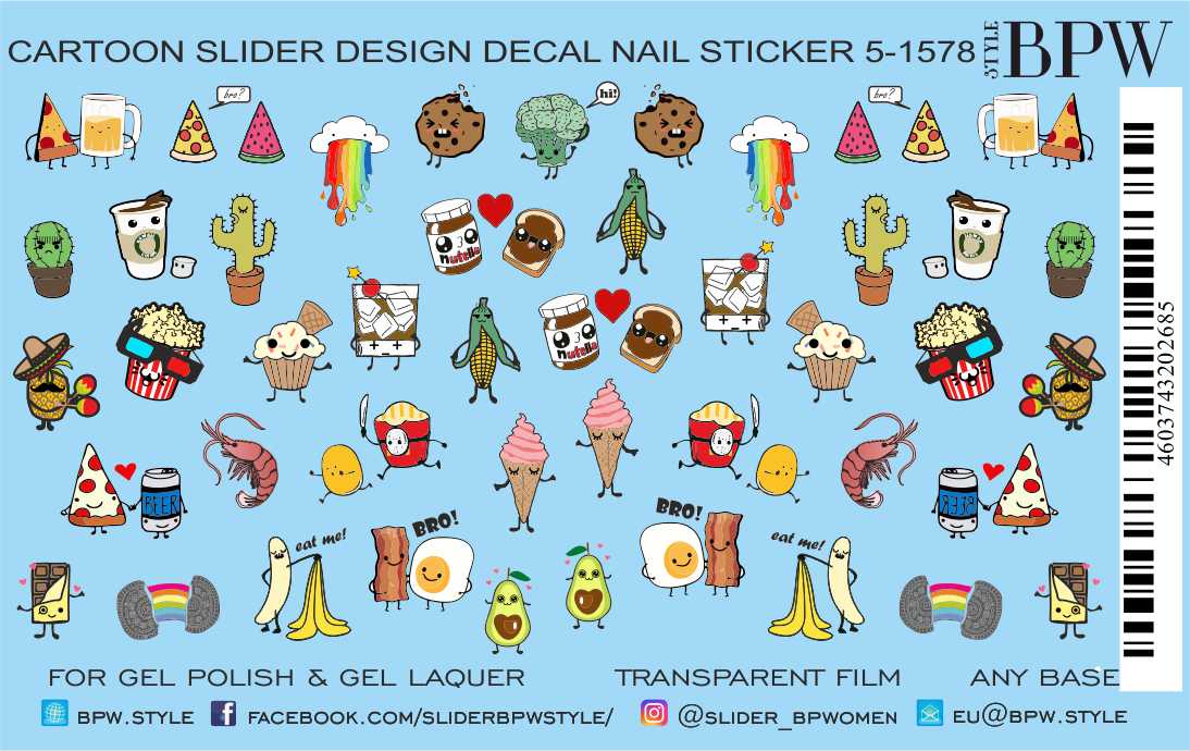 Decal nail sticker Cartoons
