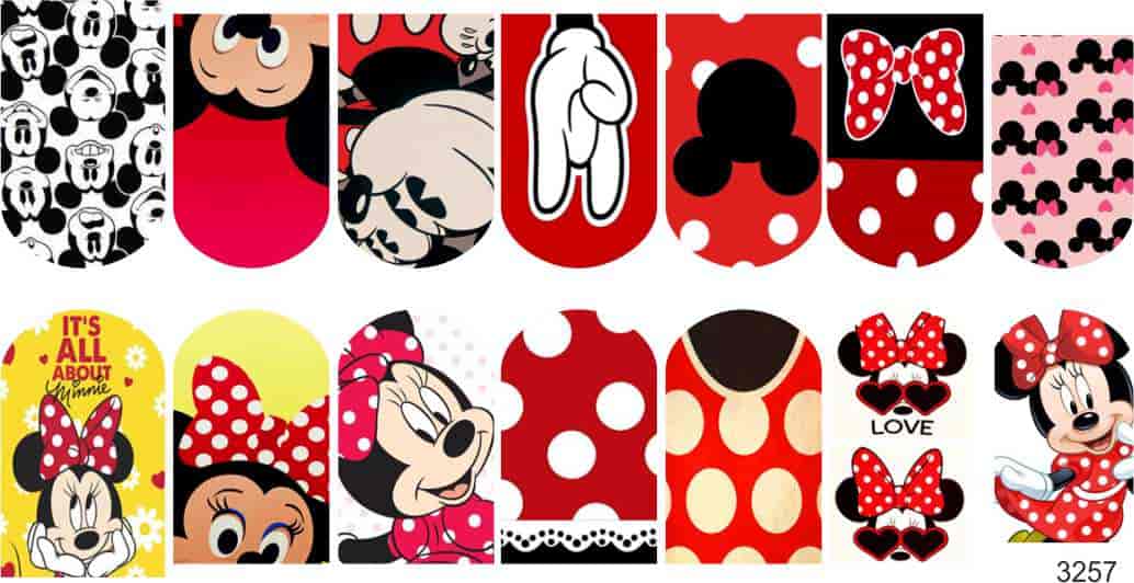 Decal nail sticker Minnie Mouse