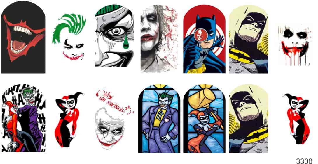 Decal nail sticker Joker