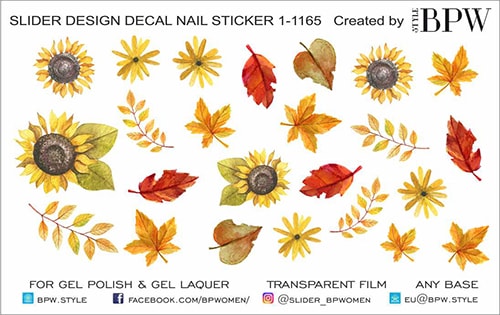 Decal sticker Autumn leaves