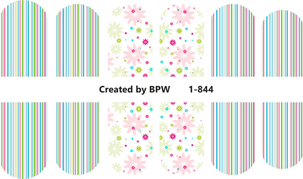 Decal nail sticker Strips & Flowers
