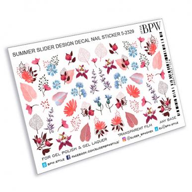 Decal nail sticker Red summer