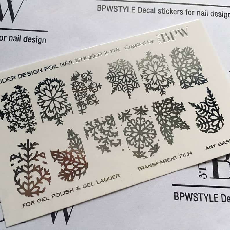 Foil decal sticker Snowflakes