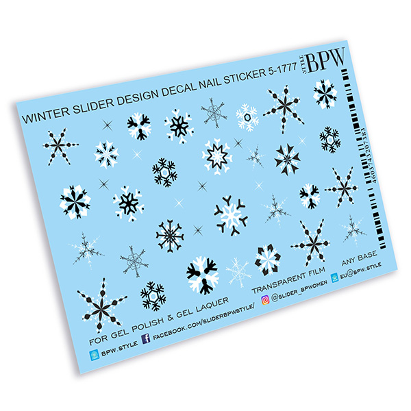 Decal nail sticker Snowflakes