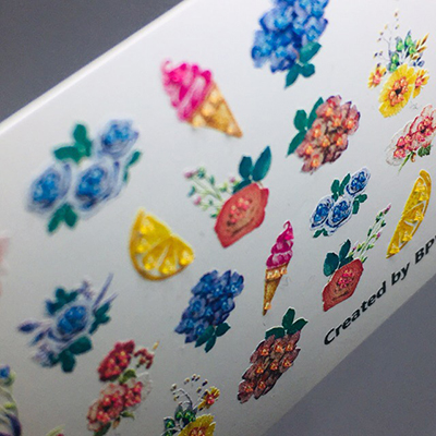 Decal sticker 3D Flowers & Fruits