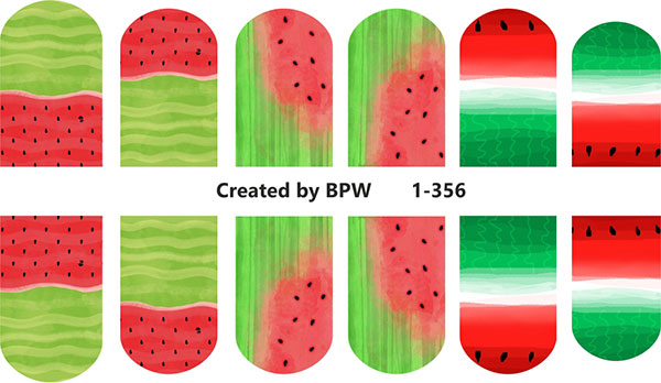 Decal nail sticker Watermelon