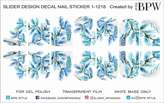 Decal sticker Blue fir