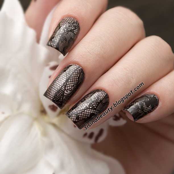Decal nail stickers Lace