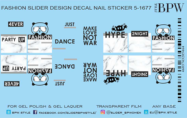Decal nail sticker Fashion