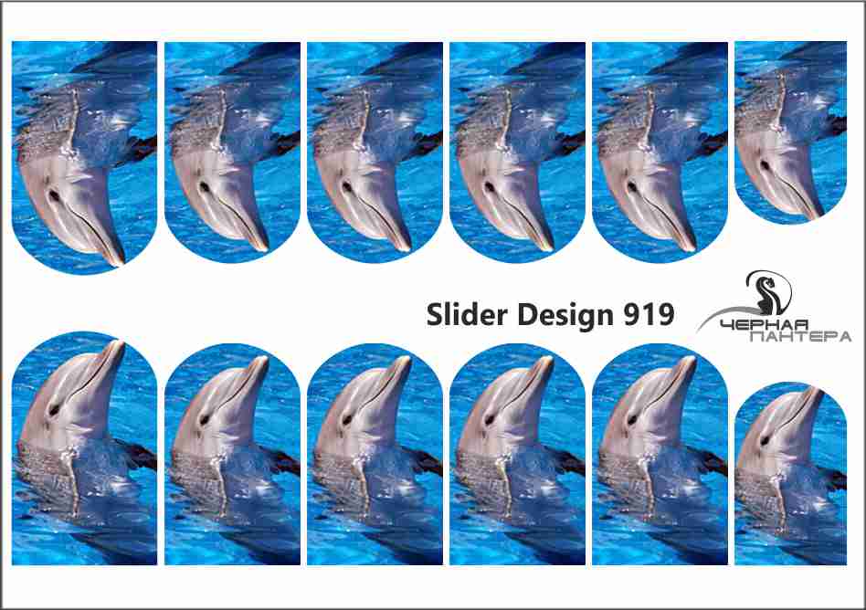 Decal nail sticker Dolphins