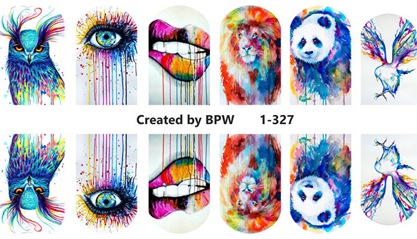 Decal nail sticker Watercolor
