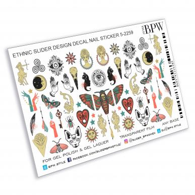 Decal nail sticker Ethnic mix