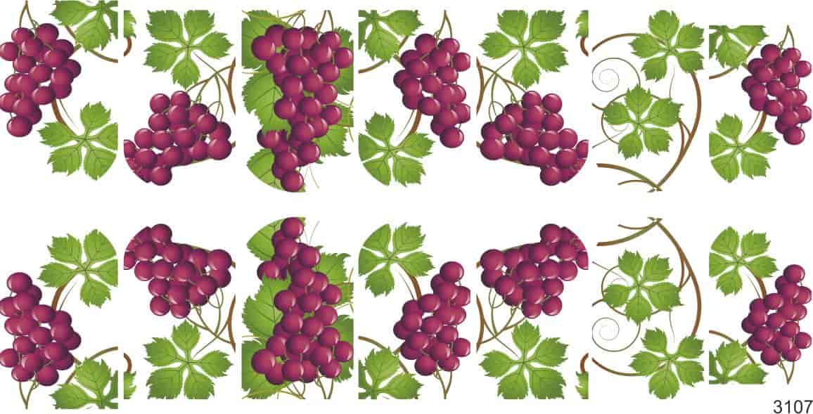 Decal nail sticker Grapes