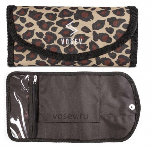 Case for manicure tools Leopard