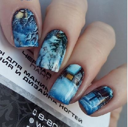 Decal nail stickers Winter
