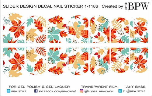 Decal sticker Autumn leaves
