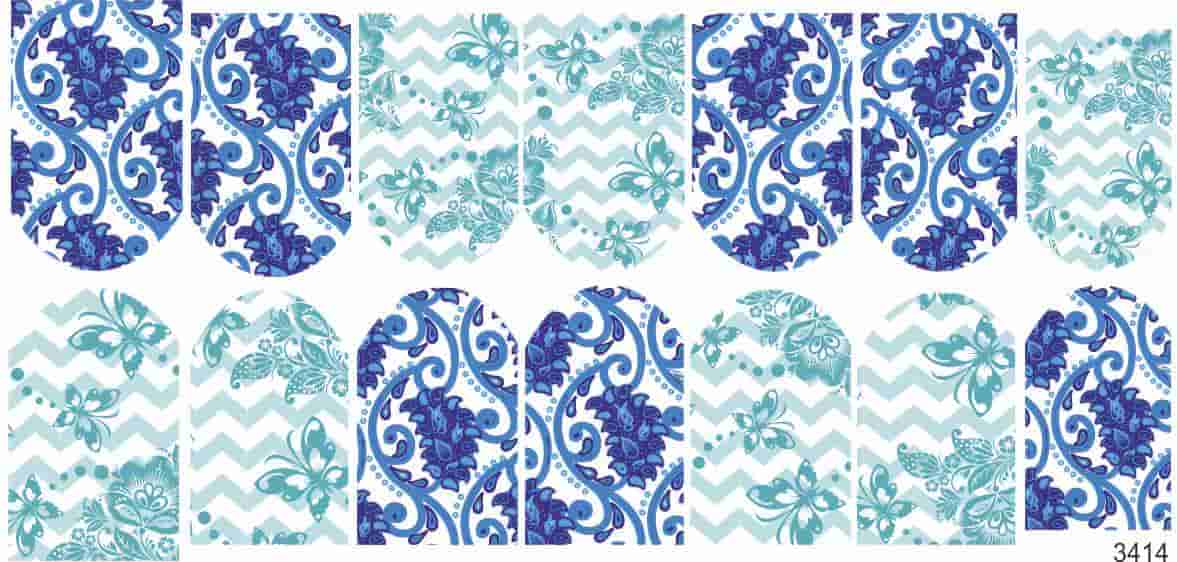 Decal sticker Blue pattern