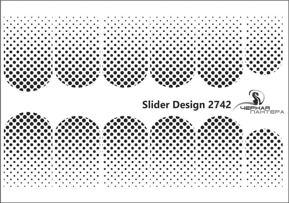 Decal nail sticker Dots pattern