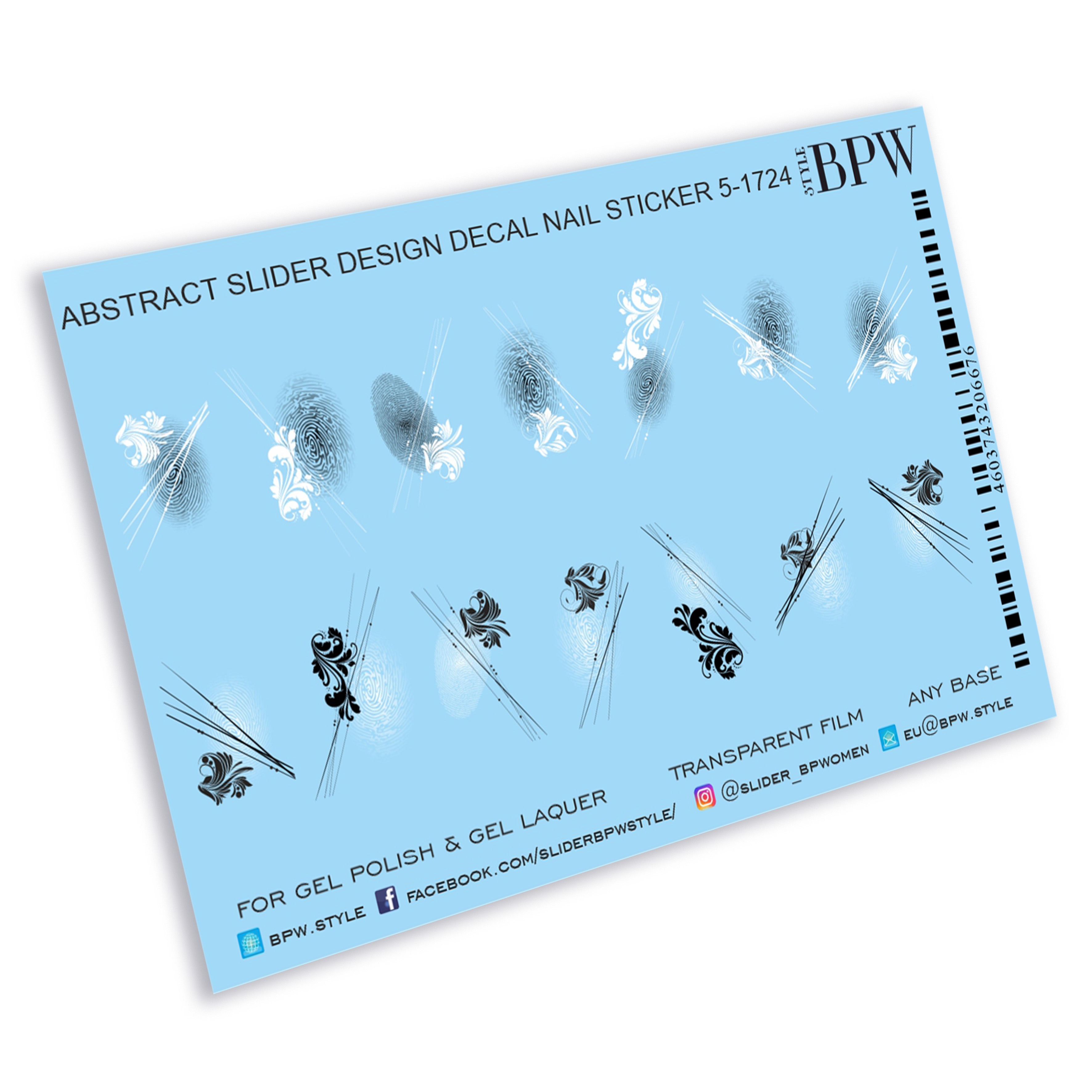 Decal nail sticker Prints & Minograms