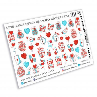 Decal nail sticker One love