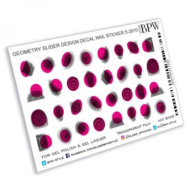 Decal nail sticker Purple geometry