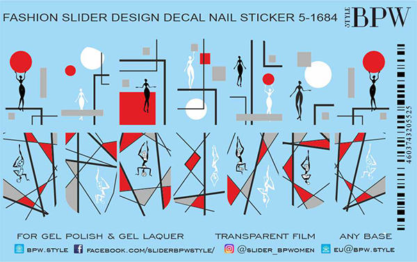Decal nail sticker Fashion mix