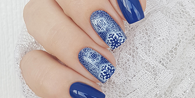 Snow manicure using sliders