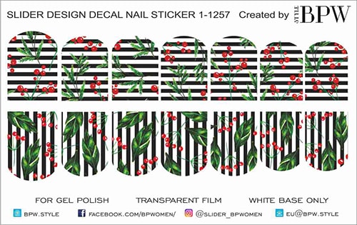 Decal nail sticker Winter