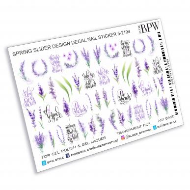 Decal nail sticker Lavender