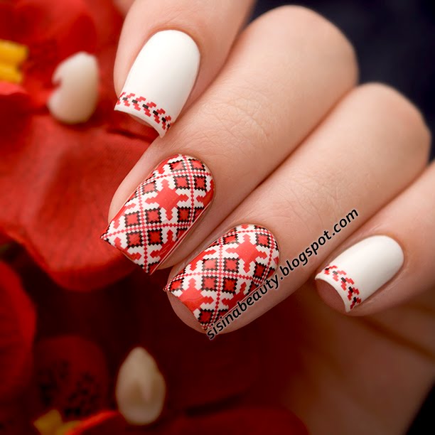 Decal nail sticker Embroidery