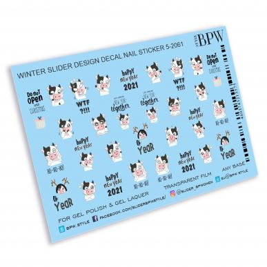 Decal nail sticker New year 2021/4