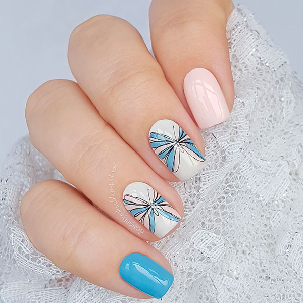 Decal nail sticker Batterflies & Dragonflies