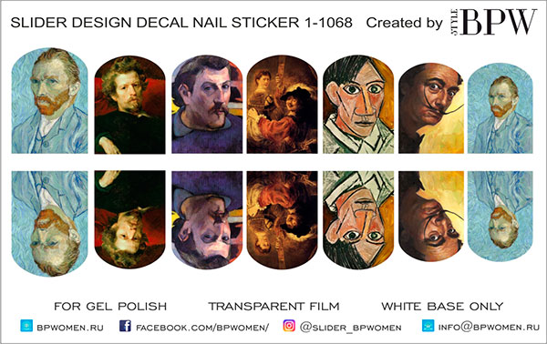 Decal nail sticker Artists