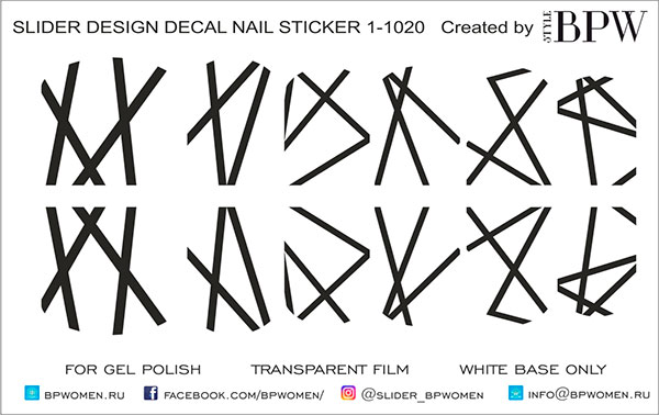 Decal nail sticker Strips