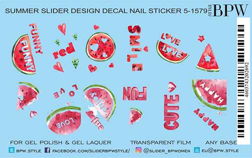 Decal nail sticker Watermelons