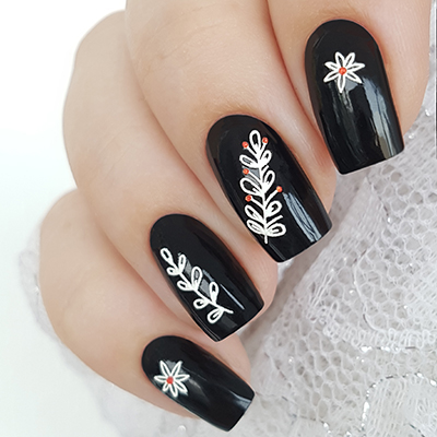 Manicure with volume branches