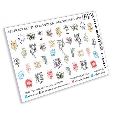 Decal nail sticker Abstract elements