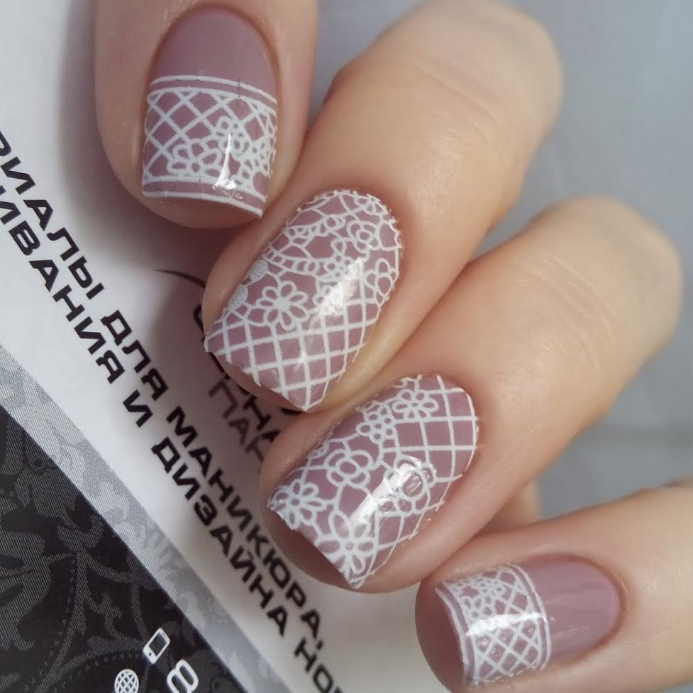 Decal nail sticker White pattern