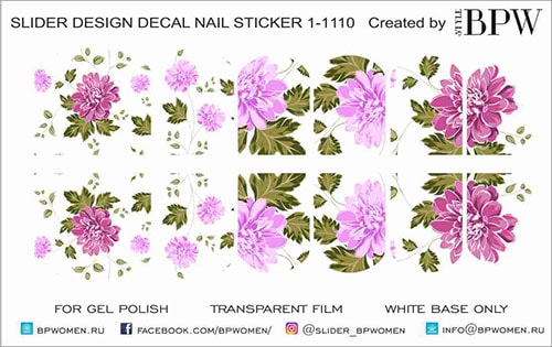 Decal sticker Pink flowers