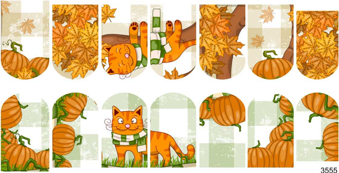 Decal sticker Autumn cats