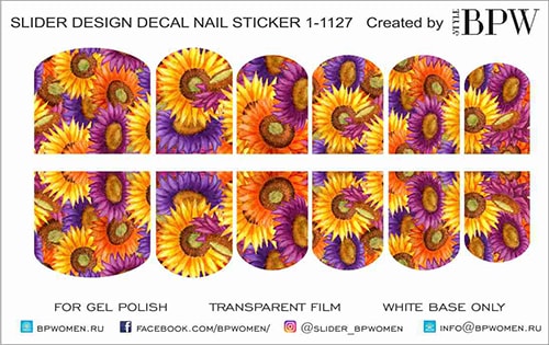 Decal sticker Sunflowers