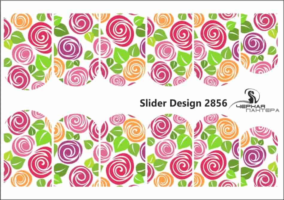 Decal nail sticker Stylized roses